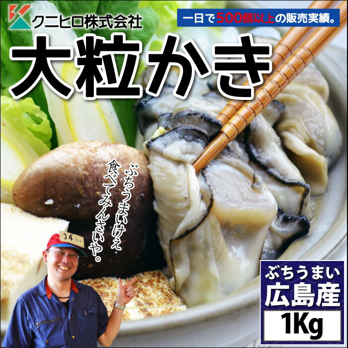 【送料無料】22年度製造　広島県産 冷凍牡蠣 1kg（冷凍便）LLサイズ限定お取り寄せグルメ お歳暮 ギフト 内祝い カキ おすすめ kaki かき 広島 瀬戸内 魚介類 魚貝類 ガンガン焼き カンカン焼 シーフード 新鮮 本場 名産品 特産品 市場 直送便