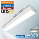 歳末セール【LEDベースライト 40W型 2灯相当 白色】高輝度 5倍ポイント還元 12/25迄 LEDベースライト 逆富士形 LED蛍光灯 器具一体型 40W型 明るい 125cm 12000LM高輝度 60W 逆富士型 LED ベースライト 一体型 LEDベースライト 40w 2灯 一体型照明 天井直付型 直管蛍光灯(3)