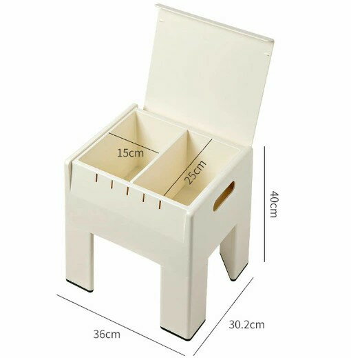 ベッドサイドテーブル スツール 収納キャビネット 取っ手付き 脚付き 足置き 脚置き 椅子 イス チェア 子供椅子 子供スツール 玄関 リビング ベッドルーム こども部屋 幼稚園 保育所 化粧室 ホール 可愛い おしゃれ 多機能 小物収納 雑貨収納 整理整頓 36*30.2*40cm [3]