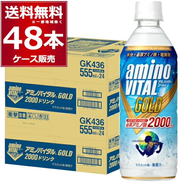 キリン アミノバイタル GOLD 555ml×48本(2ケース)【送料無料※一部地域は除く】