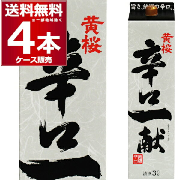 黄桜 辛口一献 3Lパック（3000ml）※4本まで1個口で発送可能母の日 父の日 就職 退職 ギフト 御祝 熨斗