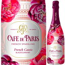 カフェ ド パリ フレンチカシス 750ml フルーツ スパークリング ワイン やや甘口 低アルコール フランス【1本】