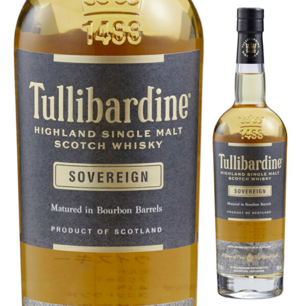 タリバーディン ソブリン 700ml シングルモルト ウイスキー ハイランドモルト スコッチウイスキー スコットランド Tullibardine sovereign whisky single malt【1本】