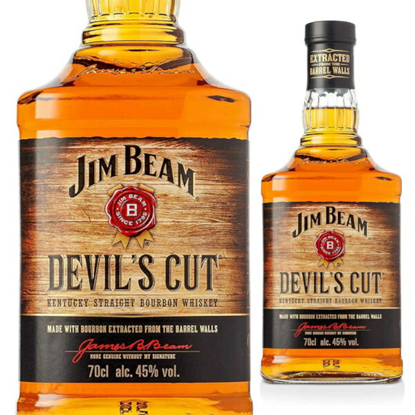 ジムビーム デビルズカット 700ml 45度 バーボンウイスキー ハイボール アメリカンウイスキー アメリカ合衆国 JIM BEAM whiskey【1本】