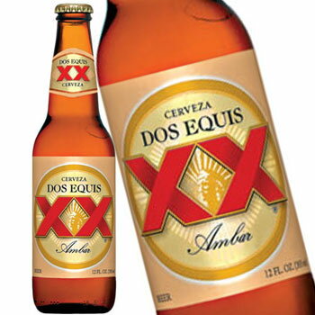 「ドスエキス」は、メキシコで20世紀を祝うビールとして、1900年にアンバー、1983年にラガーが発売されました。 ラガーは柔らかいのみ口と爽快な喉越し、アンバーはコクと爽快な喉越しを兼ね備えたビールで、焙煎麦芽の甘く香ばしい香りが特徴です。 ●アルコール度数：4.6％ ドスエキス　ラガーはこちら ※輸入ビールご注文時のご注意 輸入ビールは一定の在庫を置いておりますが、ご注文のタイミング・数量により一時的に欠品する場合がございます。 また、商品のラベル・形状・輸入元等は掲載時の状況となります。輸入元の都合によりお断りなく変更される場合がございます。 お急ぎのお客様は、お電話にて在庫の確認をお勧めしております。 瓶製品は2ケース、缶製品は3ケースまでで1梱包が目安となります。 賞味期限の残りが一ヶ月を切る場合がございます。まとめ買いの場合はあらかじめご確認下さい。