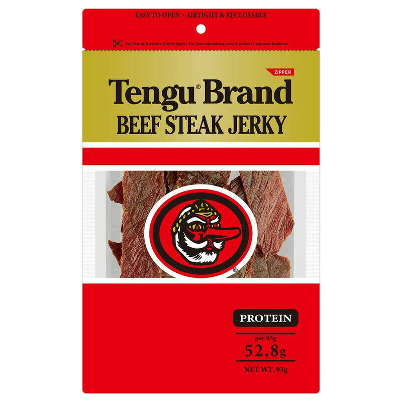 テング ビーフジャーキー レギュラー 93g 袋 おつまみ 食品