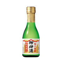 日本酒ギフト 松竹梅 上撰 御神酒 純金箔入り 180ml