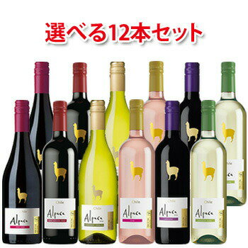 サンタ・ヘレナ アルパカ 750ml 選べる 12本 セット ワイン 送料無料 北海道 沖縄は送料1000円 クール便は700円加算