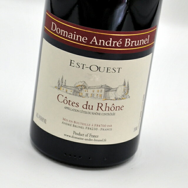 6本送料半額 コート デュ ローヌ ルージュ エストウエスト 2019 赤ワイン フランスドメーヌ アンドレ ブルネルCote du Rhone Rouge Est-OuestDomaine Andre Brunel