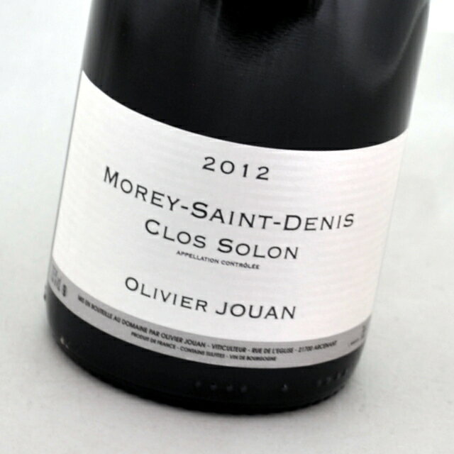 奢 졦󡦥ɥˡ2012Olivier Jouan Morey-Saint-Denis Clos Solon֥磻󡦥ե󥹡