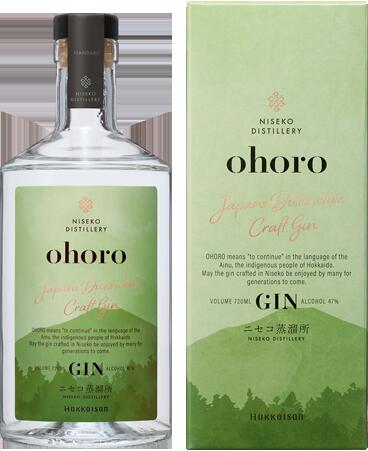 八海山 オホロジンスタンダード 化粧箱入り 720ml ohoro GIN 47度 北海道 ニセコ蒸溜所 国産 クラフトジン スピリッツ リキュール