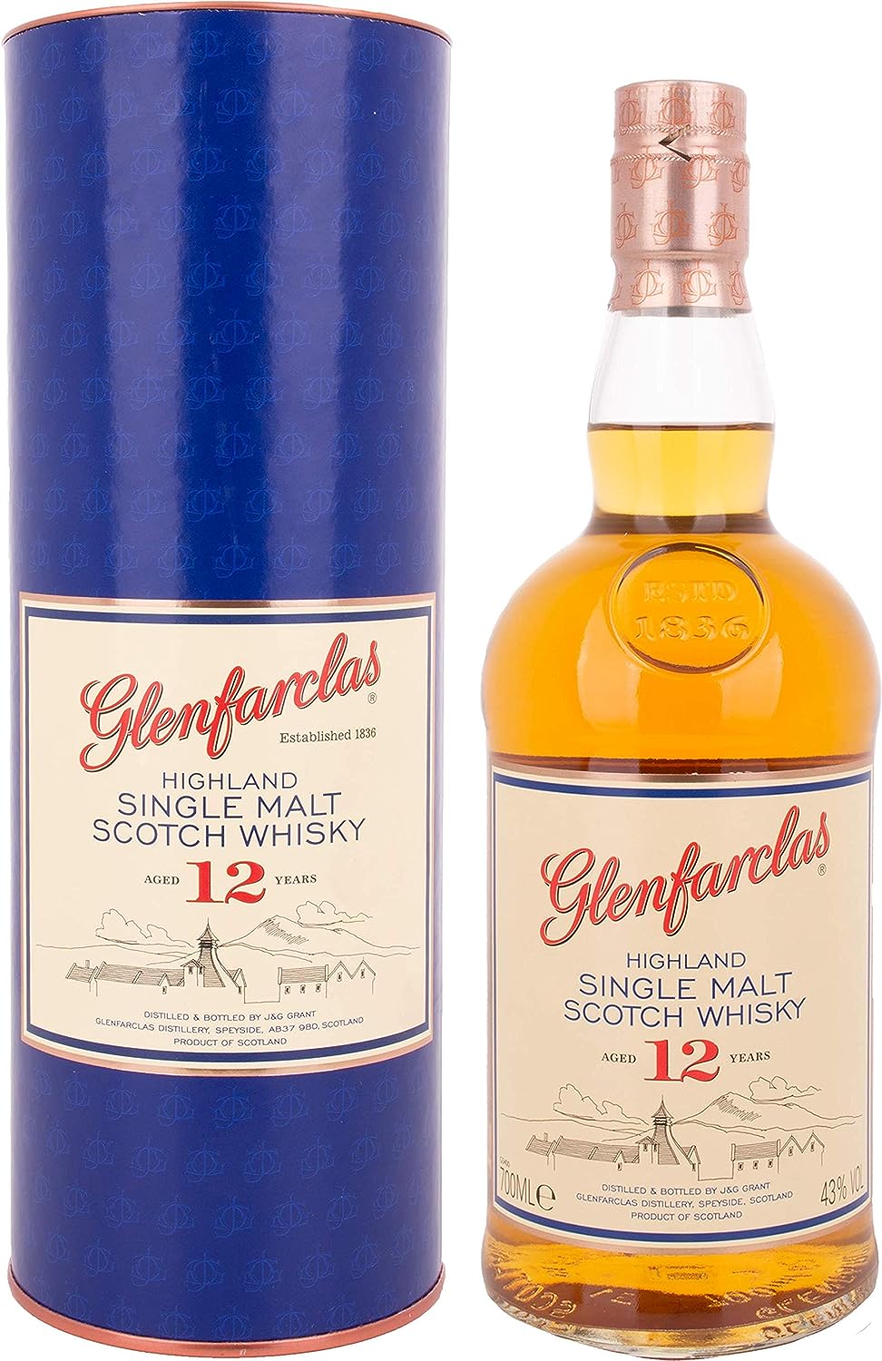 グレンファークラス12年 　43度　700mlGlenfarclas　12Y