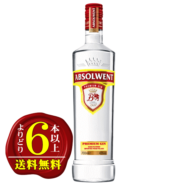 【よりどり6本以上で送料無料】アブソルベント　ジン　40度　700ml
