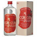 国産ラム！沖縄南大東島　グレイスラムCORCOR（コルコル）赤ラベル 720ml　40度