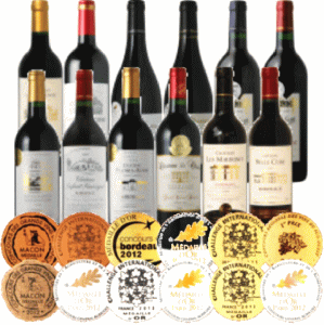 【送料無料!】すべてフランス産“金賞 受賞”赤ワイン 12本セット【第290弾】 同梱不可【沖縄県・北海道 送料無料対象外】赤 12本セット 赤ワイン コク旨 ボルドーワイン フランスワイン 福袋 カベルネソービニオン メルロー