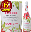 【よりどり6本以上で送料無料】サンテロ ピノ・ロゼ フラワー・ボトル 辛口スパークリング 750ml(4)