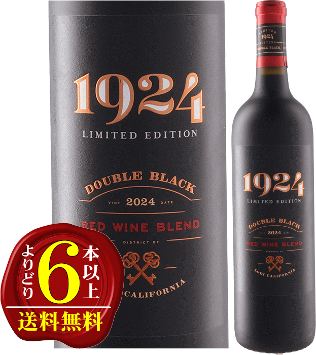 Rakuten - 【よりどり6本以上で送料無料】1924 ダブル・ブラック レッド ワイン ブレンド　[最新ヴィンテージでのお届け]　赤　750ml　しっかり重口・フルボディDelicato Family Vineyards　デリカート・ファミリー・ヴィンヤーズ　Gnarly Head 1924 Double Black