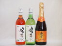 【最大2000円オフクーポン26日1:59迄】おたるワイン3本セット(キャンベルアーリロゼワイン甘口 キャンベルスパークリング赤ワインやや甘口 ナイアガラ白ワインやや甘口) 720ml×3本(4)