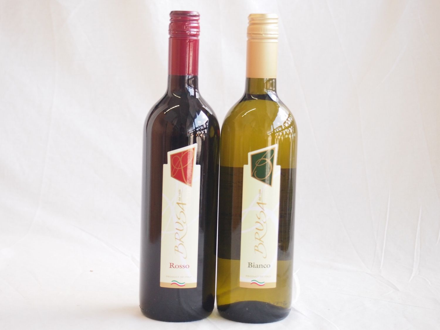 ペアセレクションイタリア赤白ワイン2本セット チェヴィコ ブルーサ 赤白ワイン 750ml×2本