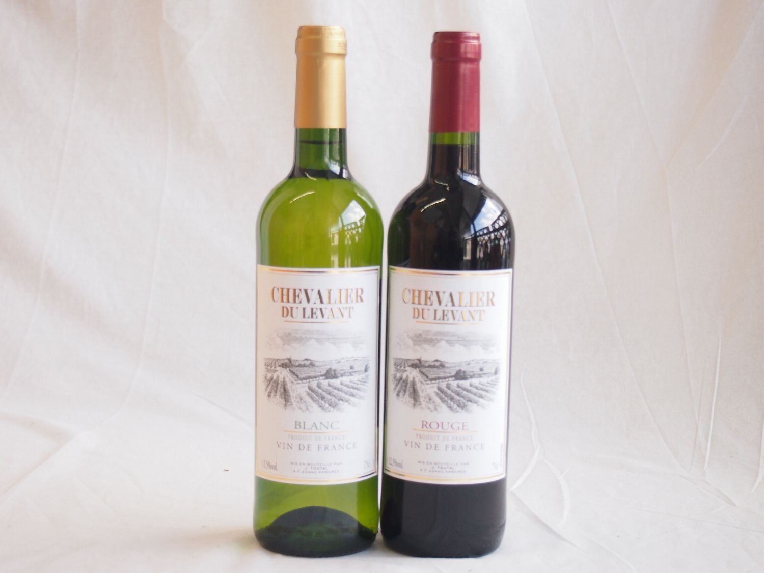 ペアセレクションフランス赤白ワイン2本セット シュヴァリエ・デュ・ルヴァン赤白ワイン 750ml×2本