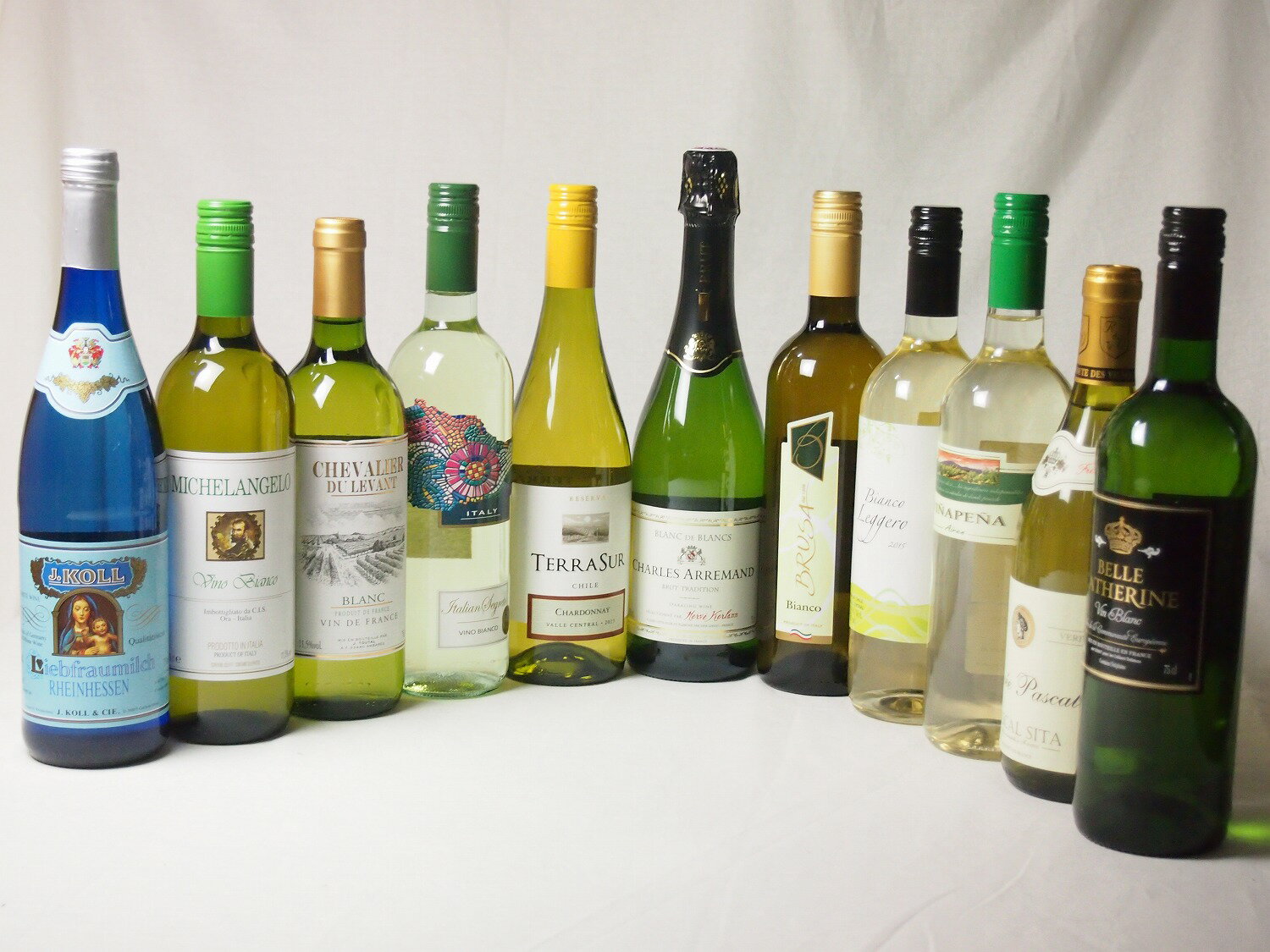 【特選】高品質ワイン10本福袋(白10本)+優雅でエレガントなスパークリングワイン(フランス泡・白)豪華セット