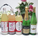 ノンアルコール5本セット ドイツスパークリング 白ワイン&甘酒3種類 720ml 900ml 2本飲み比べ5本セット