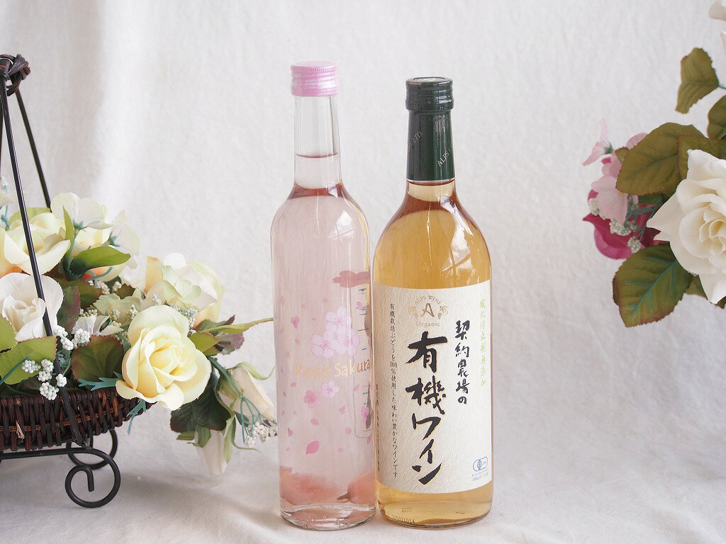 山梨県の老舗ワイナリー「白百合（しらゆり）醸造」が造る「ロリアン さくらのワイン」ですね！ 春の訪れを感じさせる、とても華やかでロマンチックなロゼワイン（極めて飲みやすい甘口タイプ）です。 ### 1. 本物の「八重桜」が入ったワイン 山梨県産のぶどう（甲州種とマスカット・ベーリーA種）で造ったロゼワインに、**国産（主に小田原産など）の食用の八重桜を実際に浸して造られています。** ワインの中に桜の花びらがそのまま入っており、見た目にも非常に美しいのが最大の特徴です。 ### 2. アルコール控えめで、優しい「やや甘口」 * **味わい：** いちごや白桃を思わせるフルーティーな甘みと、ほのかな桜の風味が優しく広がります。 * **アルコール度数：** 約6%と、一般的なワイン（12%前後）の半分程度に抑えられています。普段あまりお酒を飲まない方や、ワインの渋みが苦手な方でもジュース感覚でサラリと飲める優しい口当たりです。 ### 3. おすすめの粋な楽しみ方 そのまま冷やして飲むだけでも美味しいですが、ちょっとした演出をするのがおすすめです。 > **★お楽しみテクニック** > 一度ボトルを開けて中の「桜の花弁」を取り出し、ワイングラスに1枚ずつ入れてから冷やしたワインを注ぎます。グラスの中で花びらがひらひらと舞い、最高にきれいな景色が楽しめますよ！ ### 4. こんなシーンにぴったり * お花見や春のピクニック、女子会 * ホワイトデーや母の日のギフト、お祝いの席 * デザート（いちご、白桃、桜餅などの和菓子）と合わせる食後酒として よく冷やして（できればしっかり冷蔵庫で冷やして）飲むのが一番のオススメです。老舗ワイナリー白百合醸造ロリアンさくらのワインと酸化防止剤無添加ワインセット(酸化防止剤無添加 契約農場の有機白ワイン やや甘口(長野県)720ml白百合醸造ロゼサクラやや甘口(山梨県)500ml