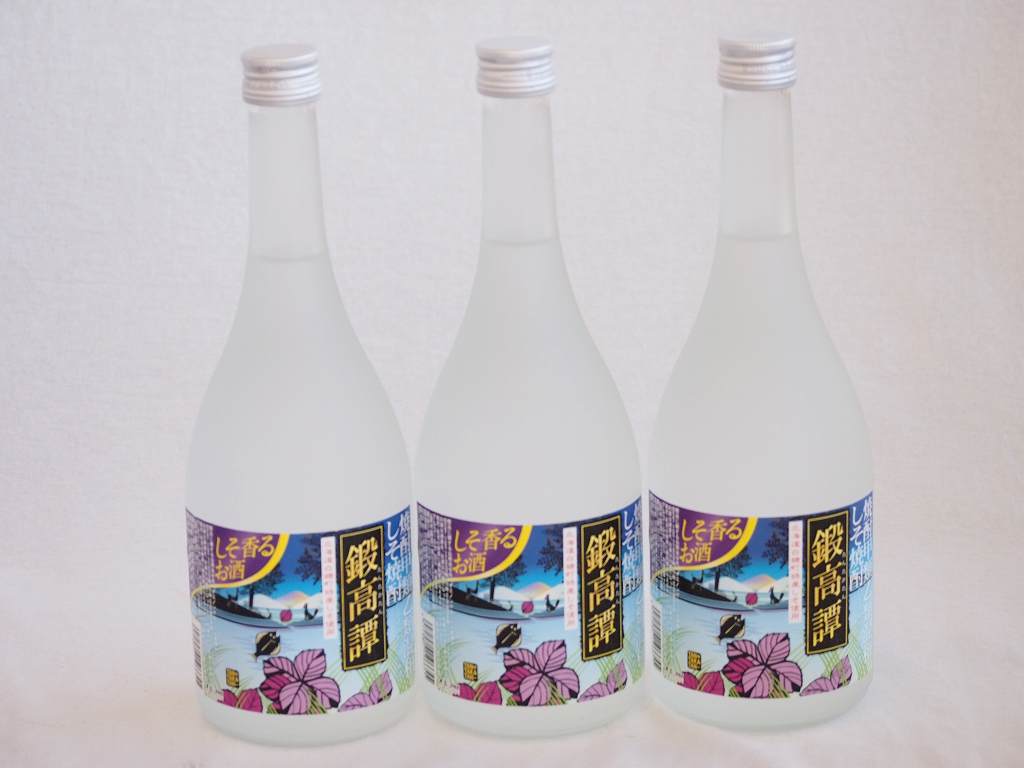 3本セット しそ焼酎 鍛高譚(たんたかたん) 20度 720ml×3本