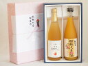 春の贈り物ギフト感謝贈り物ボックス 果汁100％ジュースと果物梅酒2本セット(信州りんご果汁100% 5種の和歌山県産柑橘ミックス梅酒) 710ml×1本 720ml×1本