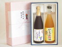 春の贈り物ギフト感謝贈り物ボックス 果汁100％ジュースと果物梅酒2本セット(有機コンコードぶどう果汁100％ 沖縄県産パイナップル梅酒) 710ml×1本 720ml×1本