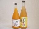 果物梅酒2本セット(沖縄県産パイナップル梅酒 有田完熟みかん梅酒) 720ml×2本