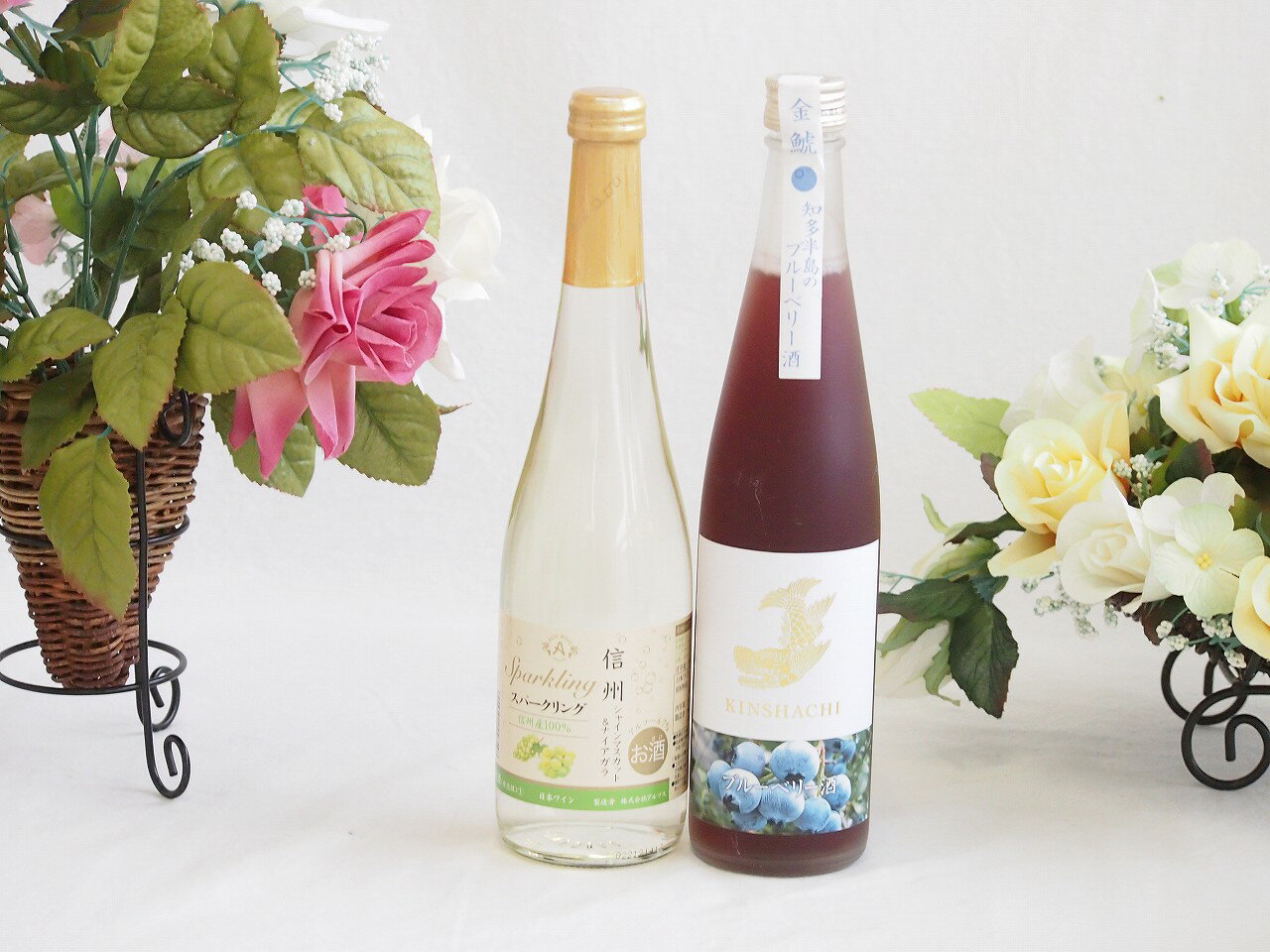 【最大2000円オフクーポン10日1:59迄】果物酒2本セット(シャインマスカット＆ナイアガラ ブルーベリー..