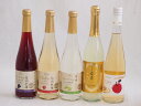 国産スパークリングフルーツワイン5本セット(シャインマスカット&ナイアガラ シードルCidre なしの梨園 信州林檎 信州巨峰) 500ml×5本
