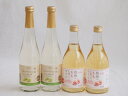 国産果物ワイン4本セット(シャインマスカット＆ナイアガラ 信州のもも) 500ml×4本