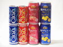 こだわりの缶ワインと缶チューハイ8本セット(イタリアチャオ サングリア やや甘口微発泡赤ワイン イタリアチャオ モスカート 甘口微発泡白ワイン ストレート果汁瀬戸内レモンのチューハイ ストレート混濁果汁福島もものチューハイ) 300ml×4本 350ml×4本