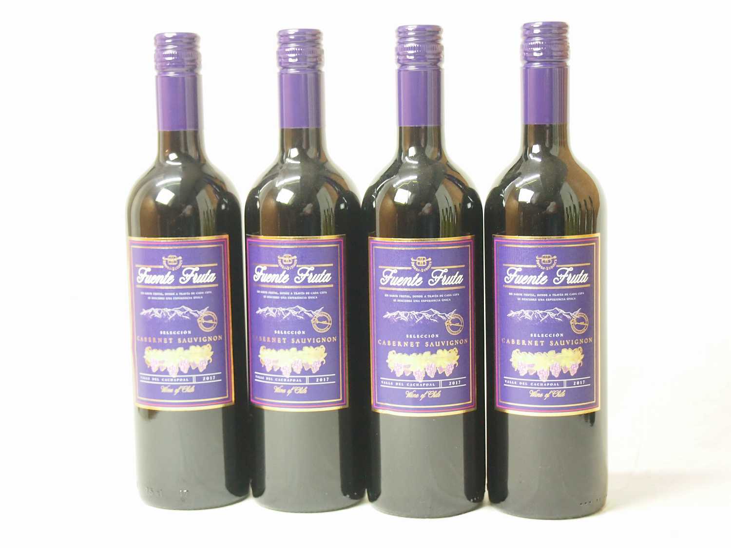 4本セットチリ産赤ワイン フエンテ・フルータ　カベルネ　 赤(チリ)750ml×4本