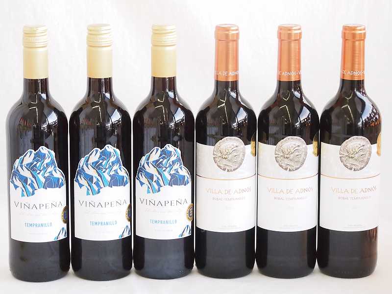 【最大2000円オフクーポン23日1:59迄】風土溢れるスペインワイン6本セット(金賞受賞ビリャデアドノス ボバル テンプラニーリョ 赤ミディアムボディ ヴィーニャ・ペーニャ 赤) 750ml×6本