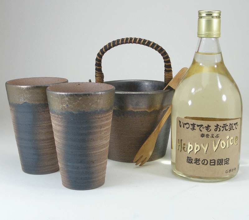 じいじの敬老の日 長期麦焼酎　豪華酒器セット焼酎ギフト