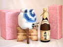 焼酎付セット 国産有田焼 焼酎サーバー1500cc木代付セット(14.5×15.5cm 1.1kg)森伊蔵酒造 かめ壺焼酎 森伊蔵 (鹿児島県) 720ml