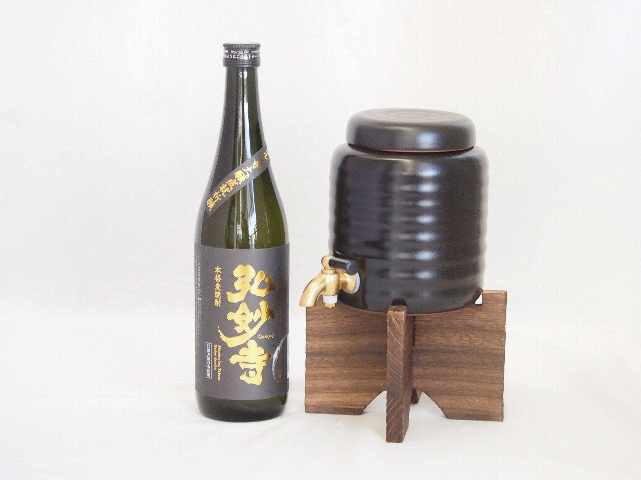 本格焼酎サーバー1000cc(18cm×24cm 1kg)セット井上酒造 本格麦焼酎 ゴルフ寺弘妙寺 (大分県) 720ml×1本