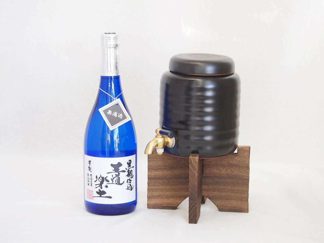 本格焼酎サーバー1000cc(18cm×24cm 1kg)セット恒松酒造 本格芋焼酎 黒麹仕込王道楽土 (熊本県) 720ml×1本