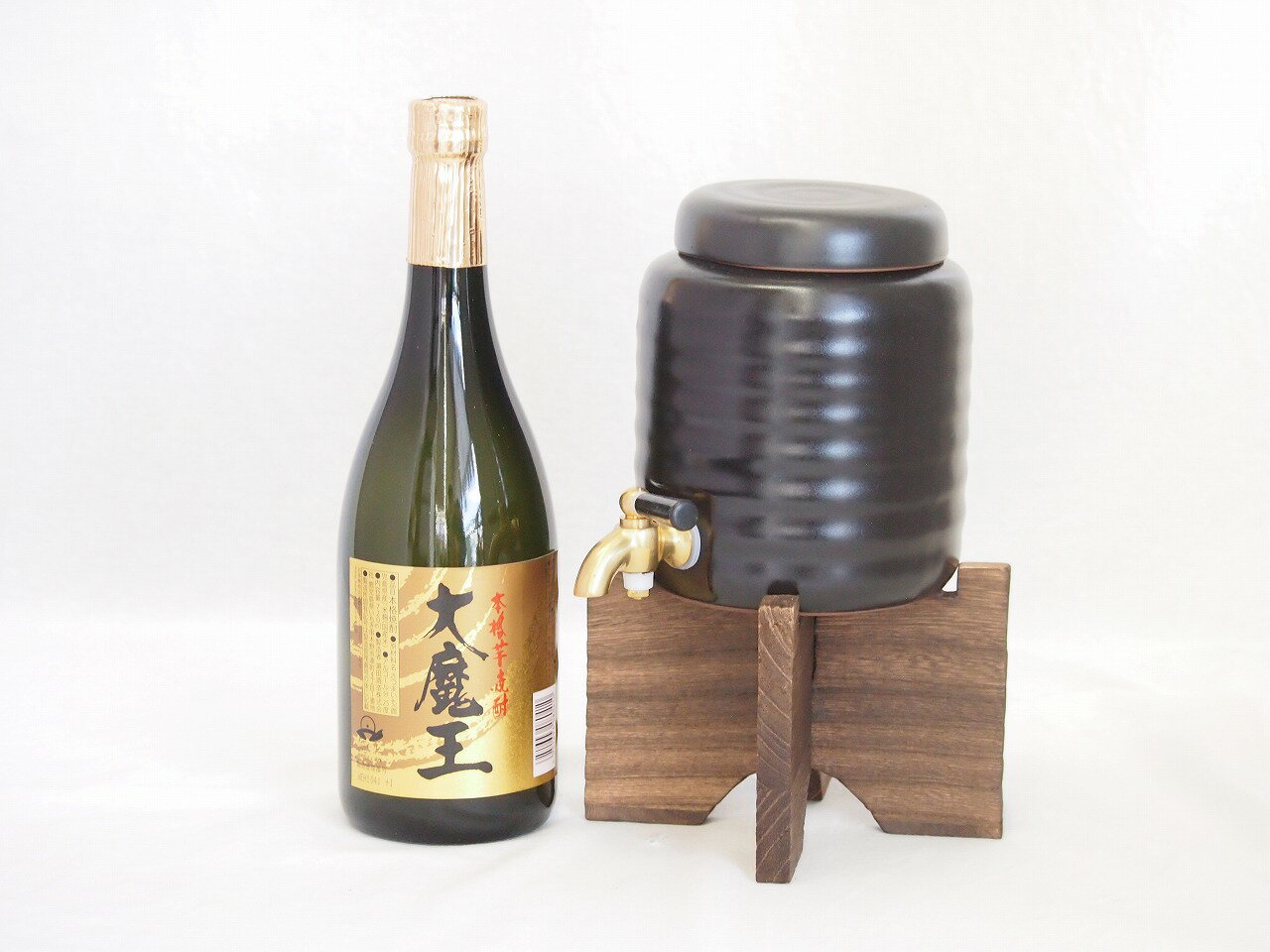 【最大2000円オフクーポン27日9:59迄】本格焼酎サーバー1000cc(18cm×24cm 1kg)セット濱田酒造 本格芋焼酎 大魔王 (鹿児島県) 720ml×1本