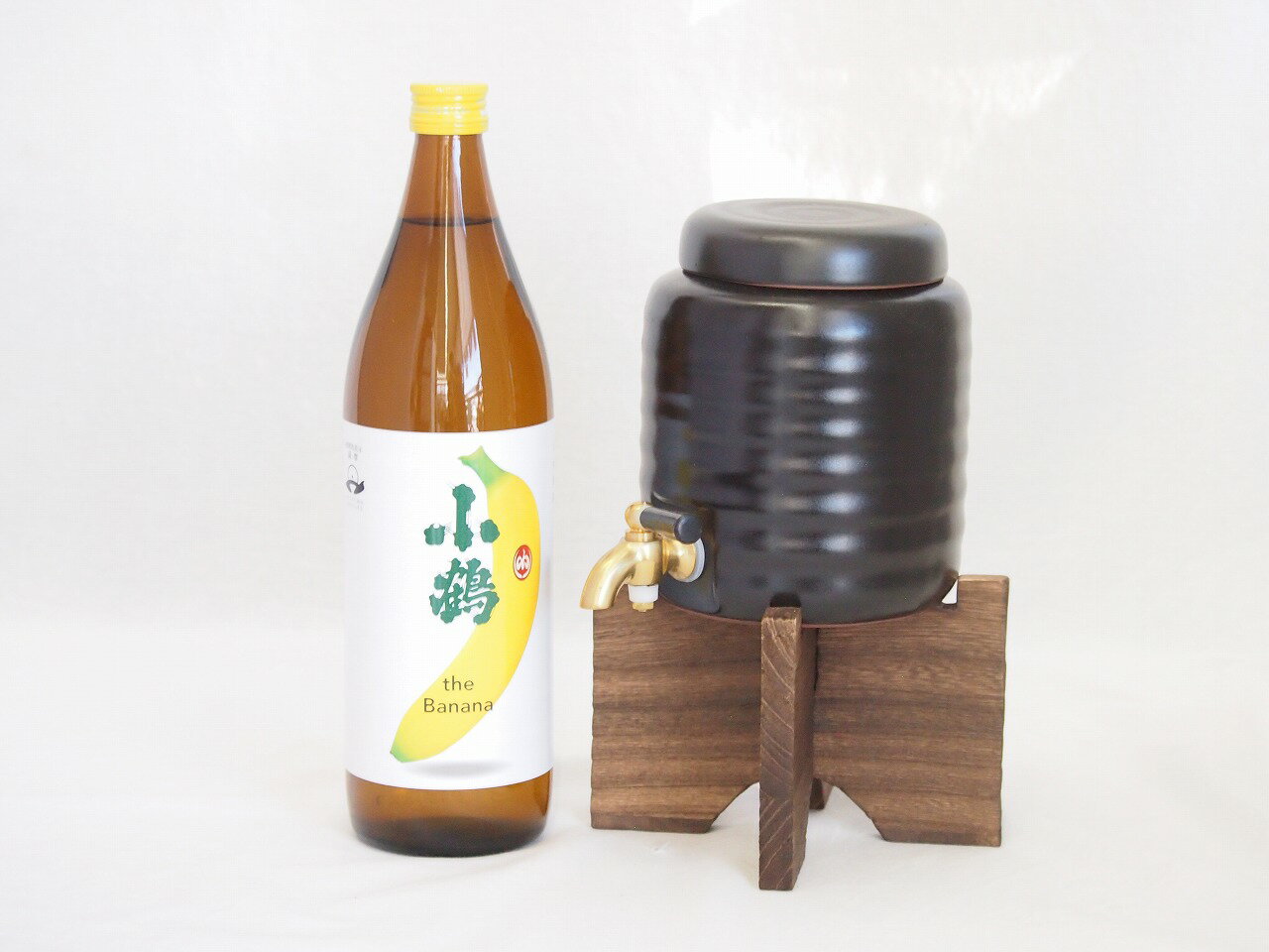 本格焼酎サーバー1000cc(18cm×24cm 1kg)セット小正醸造 果物の香り系芋焼酎小鶴ザ・バナナ 900ml×1本