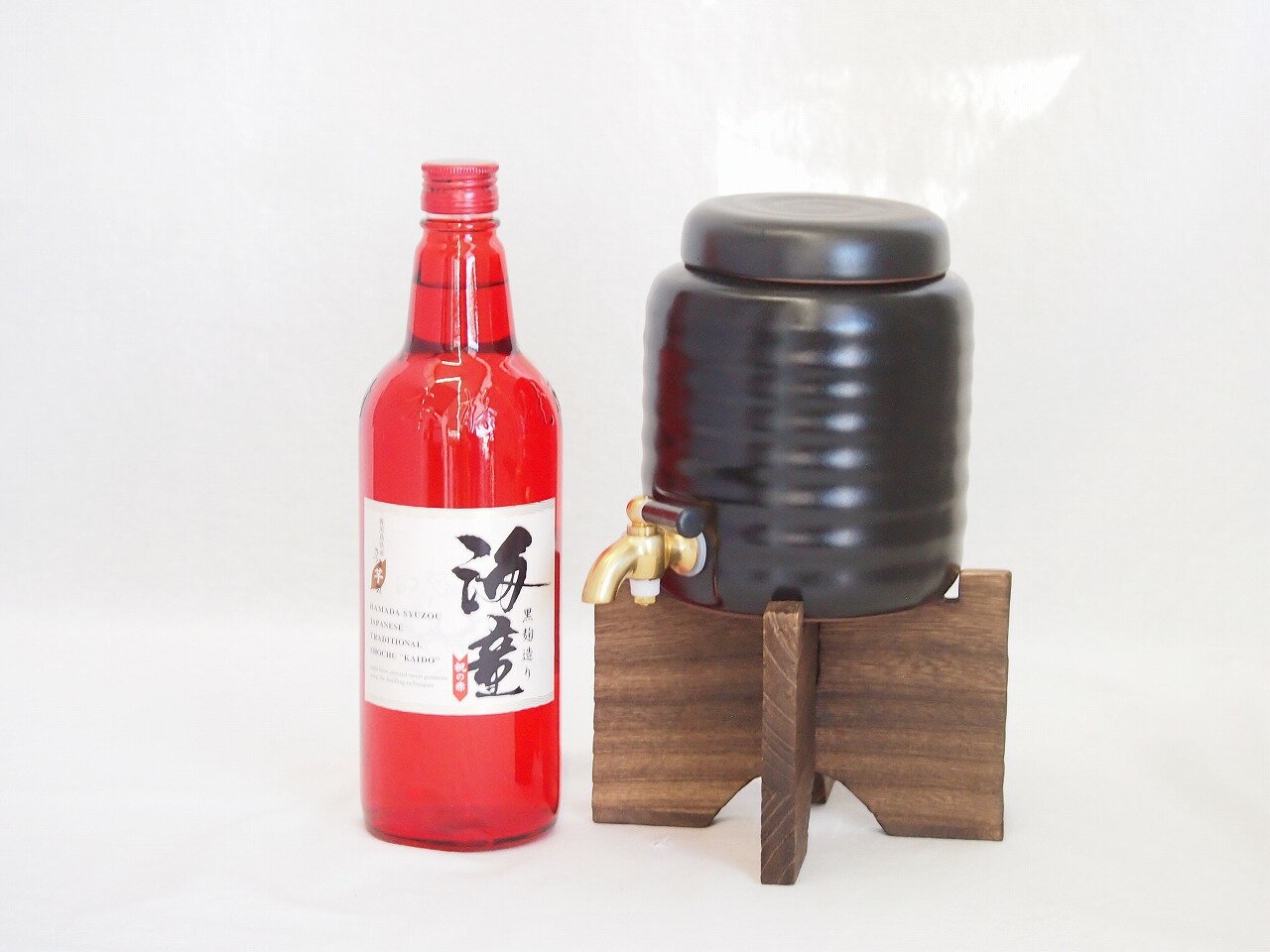 本格焼酎サーバー1000cc(18cm×24cm 1kg)セット濱田酒造 本格芋焼酎 黒麹造り海童祝の赤 (鹿児島県) 720ml×1本