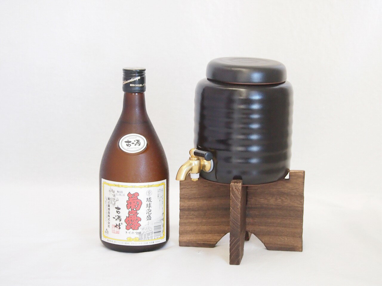 本格焼酎サーバー1000cc(18cm×24cm 1kg)セット菊之露酒造 古酒琉球泡盛菊之露 (沖縄県) 720ml×1本 1