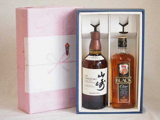 感謝贈り物ウイスキーボックス2本セット(山崎 43度 クリアーブラック 37度) 700ml×2本 感謝贈り物ウイスキーボックス2本セット(山崎 43度 クリアーブラック 37度) 700ml×2本