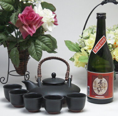乐天商城 - 黒千代香セット5客ツル付（【限定酒】井上酒造　芋焼酎　夢のひととき　23度　720ml）焼酎ギフト