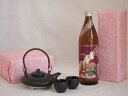 国産美濃焼 黒千代香2合セット2客ツル付(450g)濱田酒造 本格芋焼酎 鹿児島県産赤芋使用赤薩摩富士 (鹿児島県) 900ml(4)