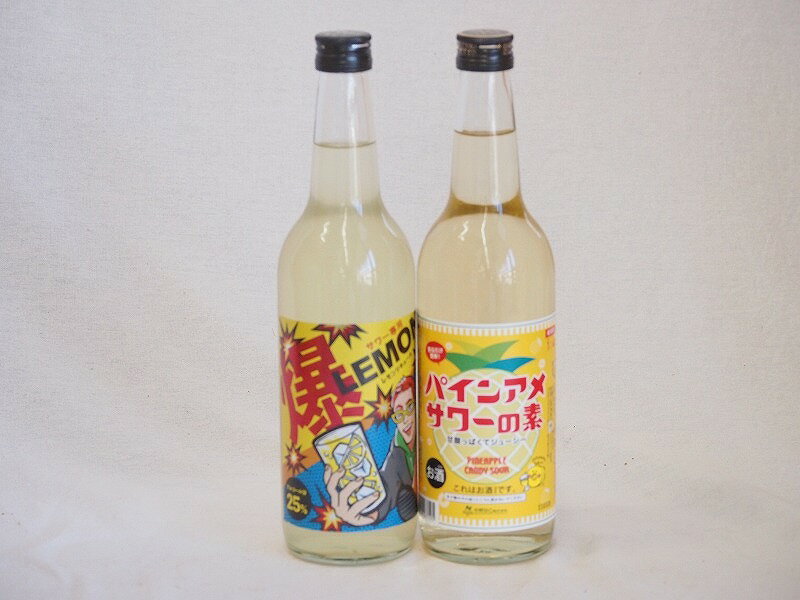 本格酎ハイの素2本セット(サワー専用 爆レモン パインアメサワーの素) 600ml×2本本格酎ハイの素2本セット(サワー専用 爆レモン パインアメサワーの素) 600ml×2本