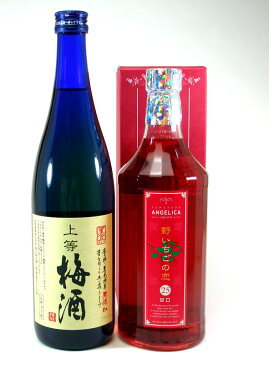 【キャッシュレス5％還元】リキュールおすすめ2本セット（本格梅酒・野いちごの恋） お歳暮 クリスマス